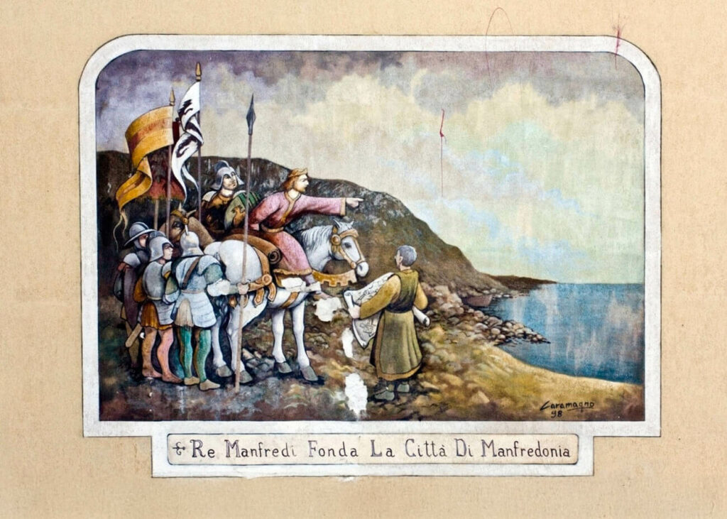 Re Manfredi - Dipinto a Muro